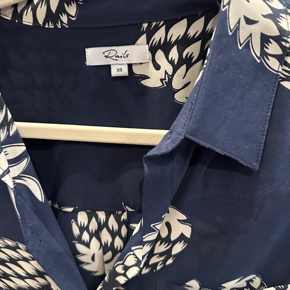 Short sleeve silk Rails tropical shirt - Picture 2 of 2
